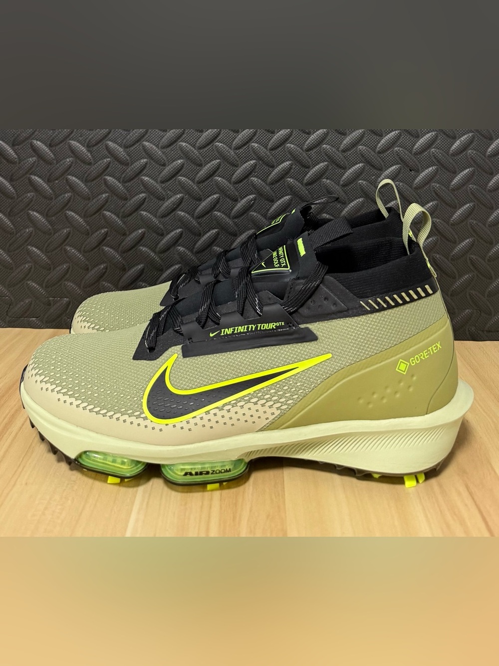 Nike Infinity Tour Next% 2 GTX Camo Green Golf Cleats FV4897-300‎ Mens Sizes - Picture 3 of 7